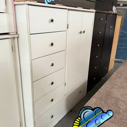 White Pacoima Closet Wardrobe Dresser Ropero Armoire Nuevo 