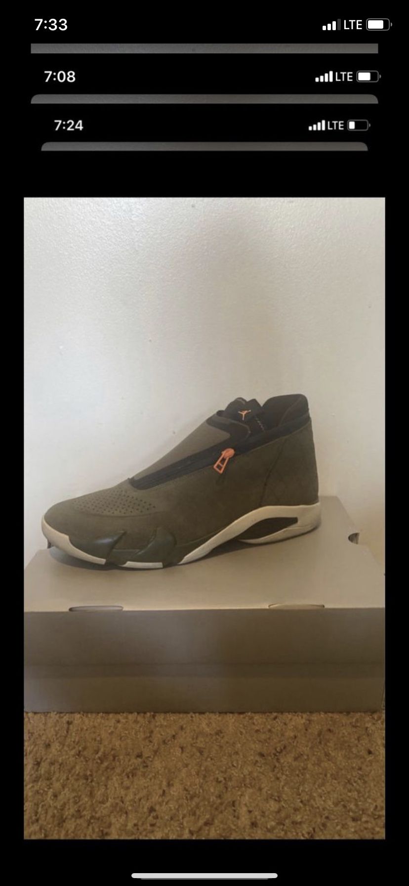 $100 Men’s Jordan’s size 13 worn once