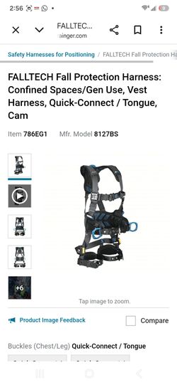 FallTech Fall Protection Harness Model 8127BS size S men