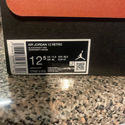 Jordan 12 Black & Red