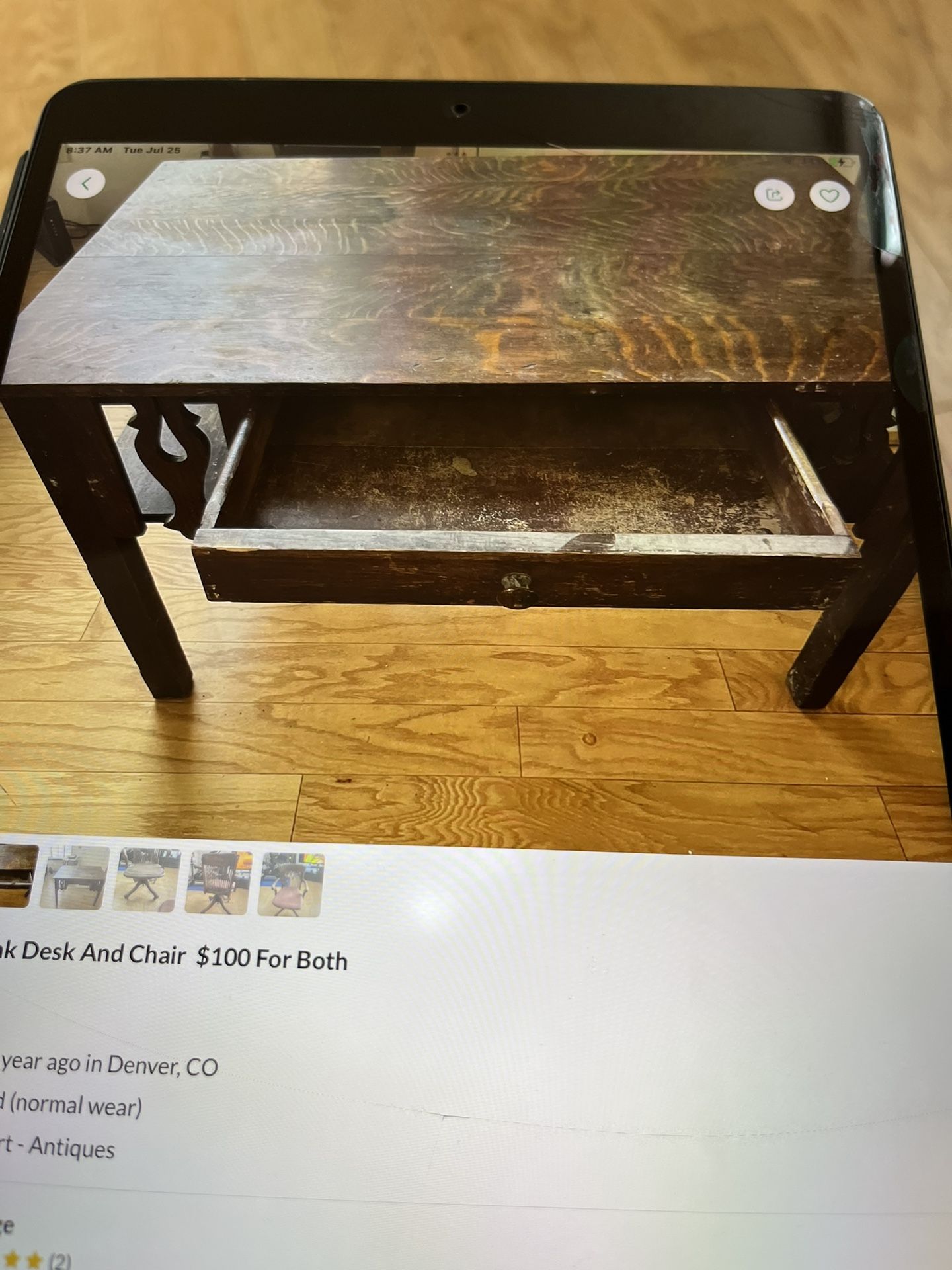 Antique Desk And Chair