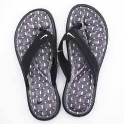Women's Nike Ultra Comfort Thong Flip Flops Sandals - Black - Size 6, 7