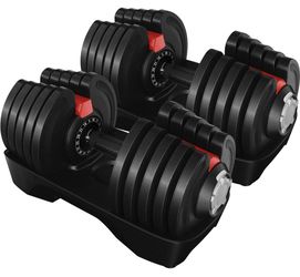 Adjustable Dumbbells 90 Ibs Pair