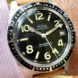 Vintage Jumbo Swiss Dive Watch - Automatic - Broad Arrow!