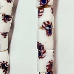 Antique Vanetian EYE BEADS Full Strand 