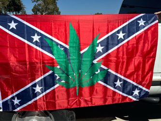 Rebel Cannabis Flag