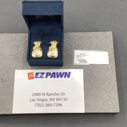 10kt Money Bag Earrings 