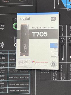 New, sealed Gen5 Crucial t705 4TB SSD