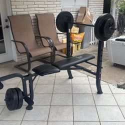 Bench With Weight Set