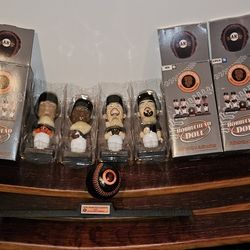 SF Giants 2002 Collector Series Bobblehead Set With Stand And Ball