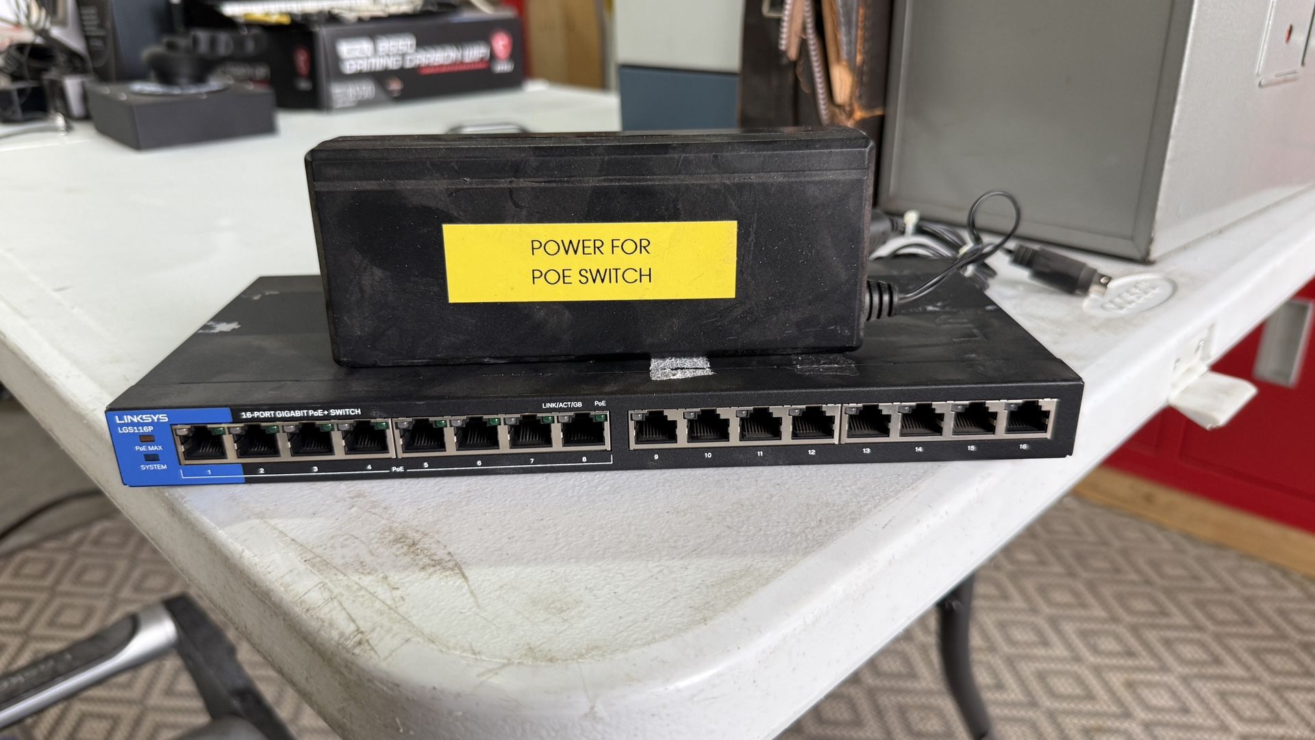 Linksys 16 Port POE Switch (LGS116P)
