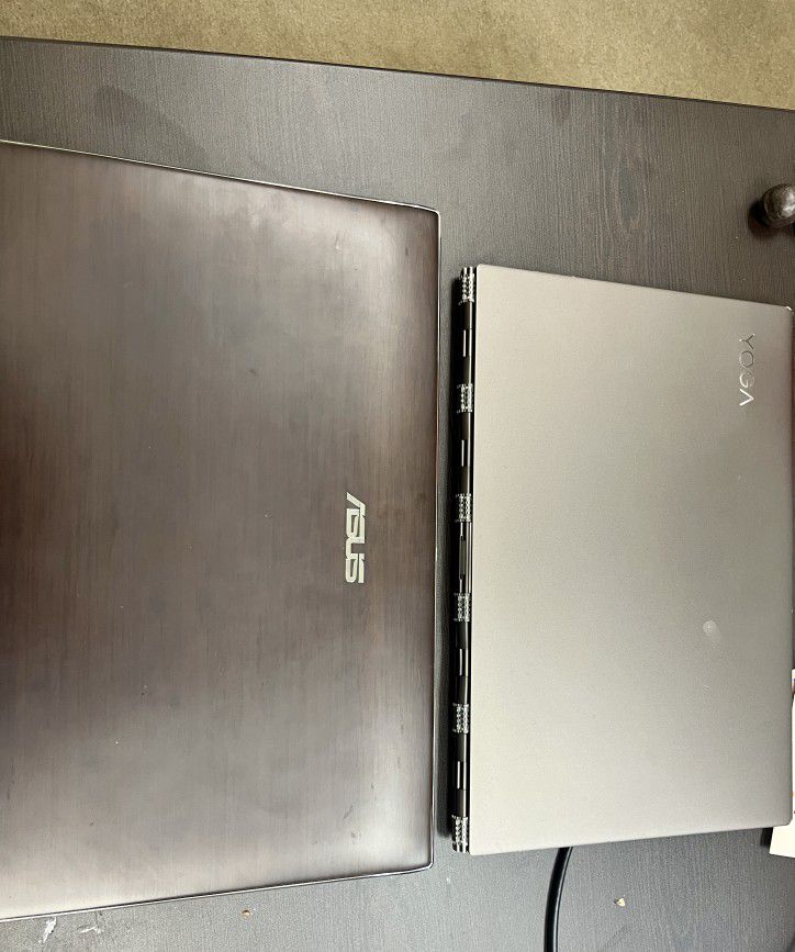 2 High End Laptops. Lenovo YOGA and ASUS