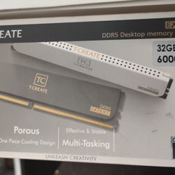 TEAMGROUP 32GB T-Create Expert DDR5 6000 MHz UDIMM Memory Kit (2 x 16GB, Black)