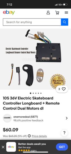 Electric Skate Board Ecs And Remote