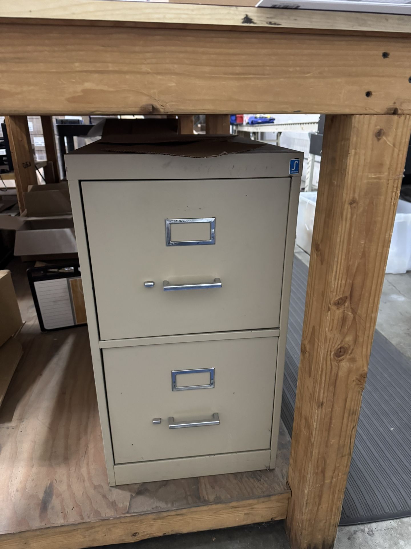 Metal Two Drawer File Cabinet **FREE**