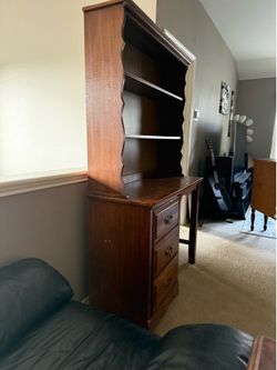 Hardwood antique desk