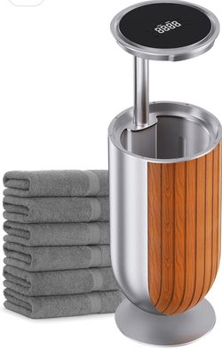 27L Large Towel Warmer Bucket Dryer – Rapid Heating with Automatic Lift Cover, Negative Ion Freshening, 4 Heat Settings & Aromatherapy – Perfect for T