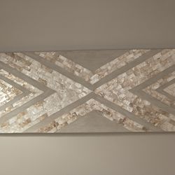 Pier 1 Geometric Wall Art with Gold Leaf