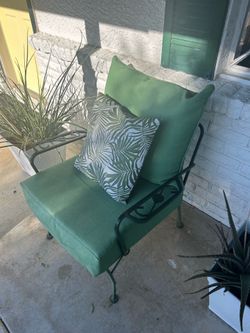 Wrought iron outdoor chairs