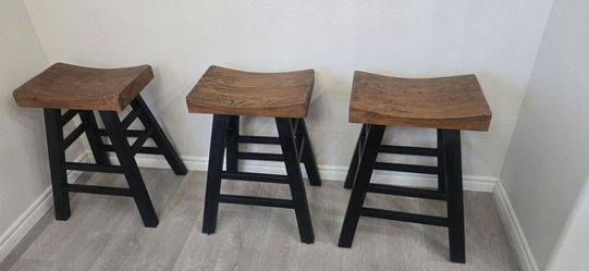 heavy wood barstools!!