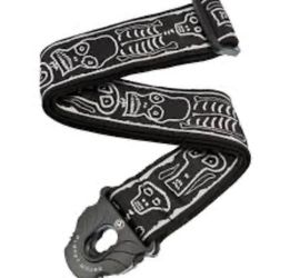 D’Addario Joe Satriani Planet Lock Guitar Strap in Skull and Bones design 2” wide up to adjustable 35”- 59.5”. Up to $35 NOW $15