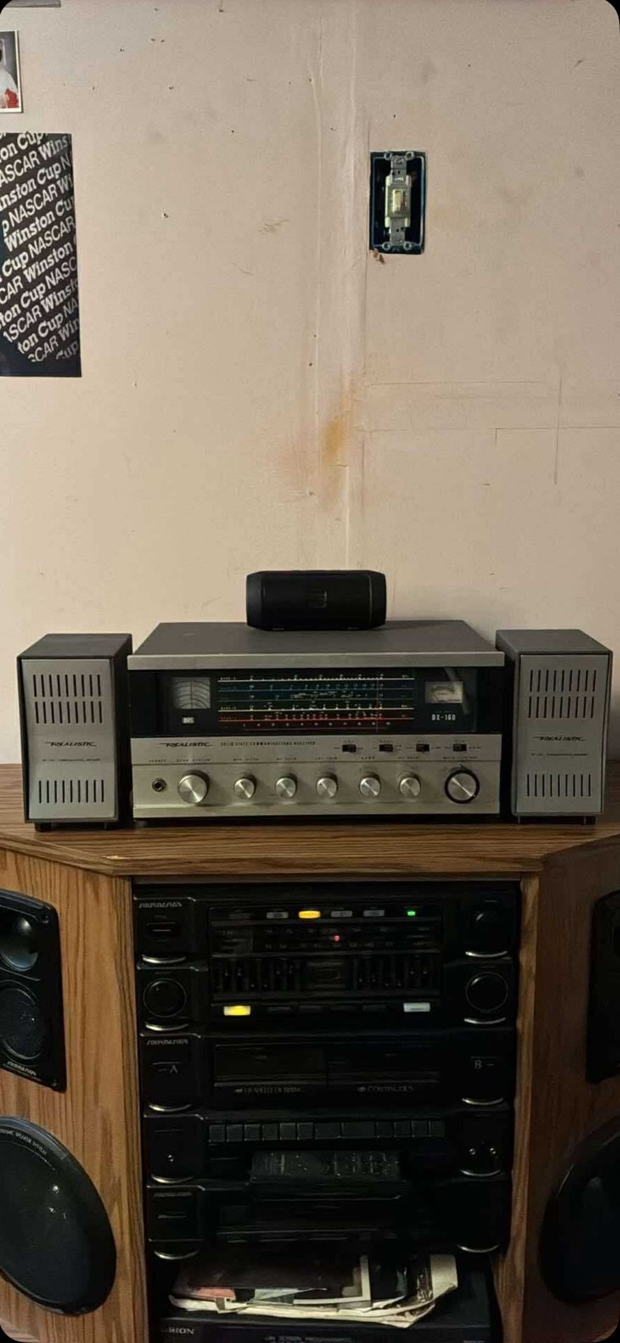 Vintage Shortwave Double Speakers