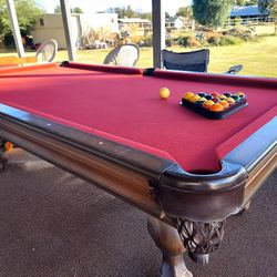 8 Ft. Buckhorn Pool Table 