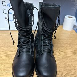 Vibram Black Steel Toed Boots