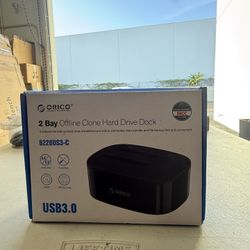 ORICO Dual Bay HDD Docking Station Offline Clone for 2.5 3.5'' SSD HDD Case