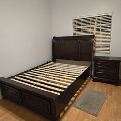 Bed Frame And Night Stand