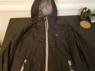 DC Jacket Dark Navy Blue Hooded Large