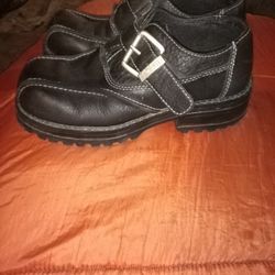 BedStu Black leather Shoes Size 9