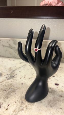 Pandora Elevated Red Heart Ring