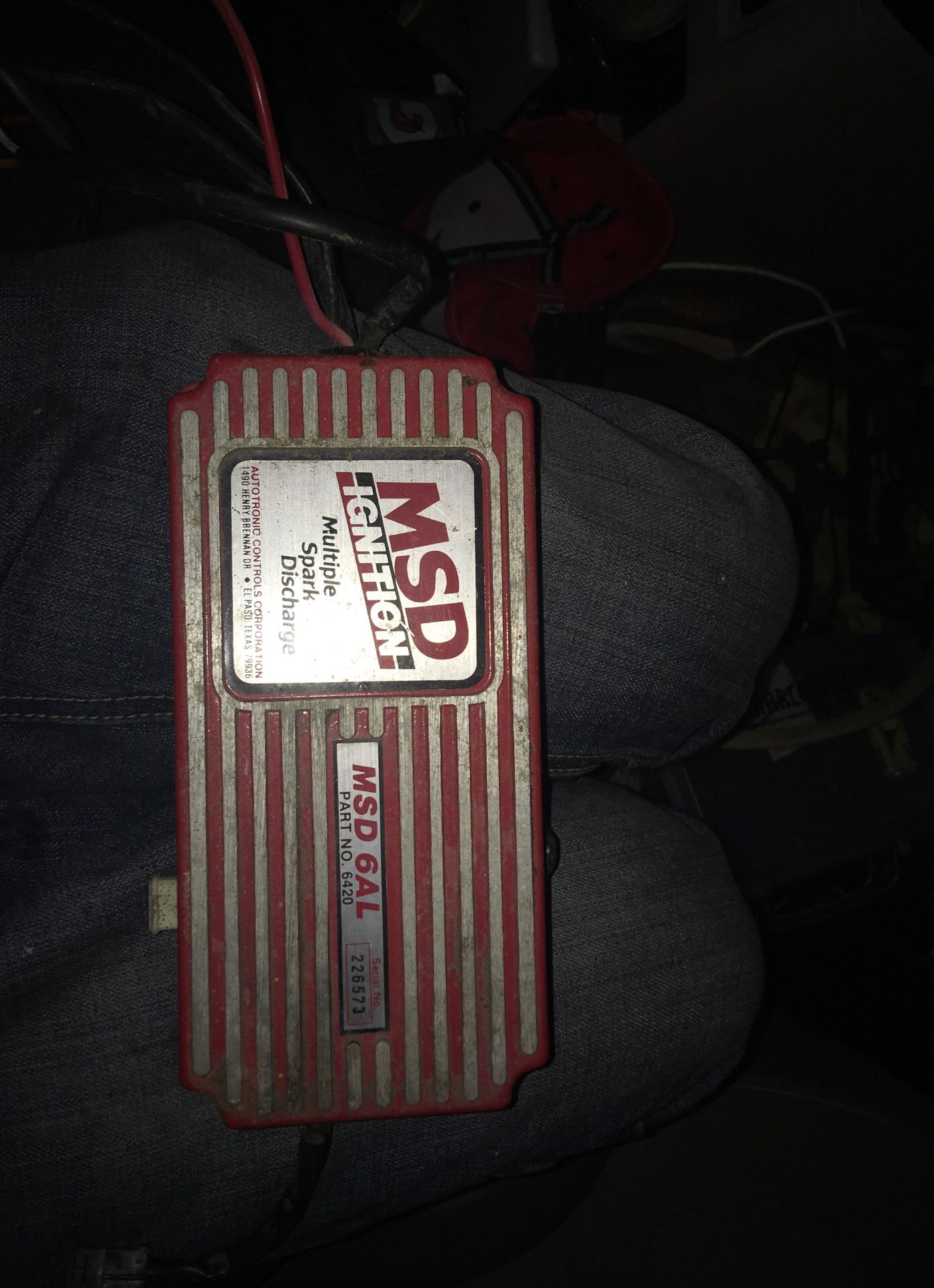 MSD ignition. MSD 6AL Part #6420