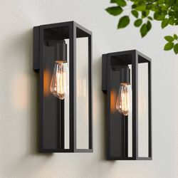 2-Pack Outdoor Wall Lanterns