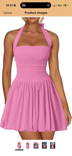 Pink bubble dress