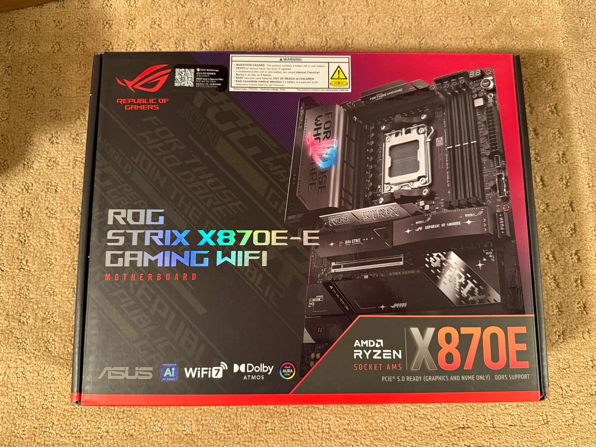 ASUS ROG Strix X870E Motherboard
