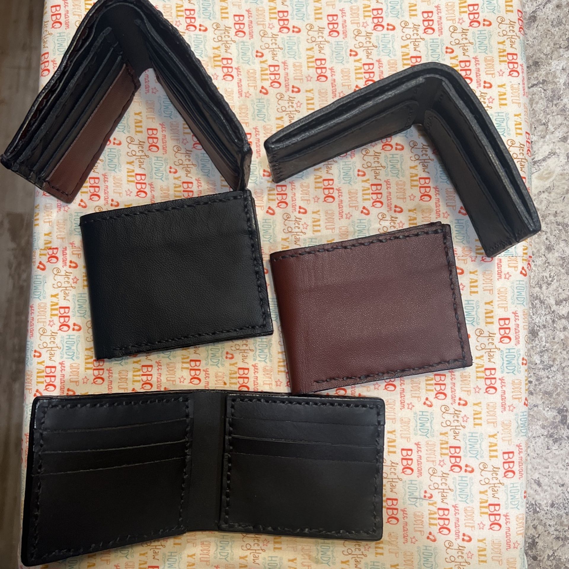 Men’s Handmade Leather Wallets Carteras Para Hombres 