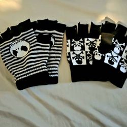 Fingerless Gloves Jack Skellington/Pirate Skull