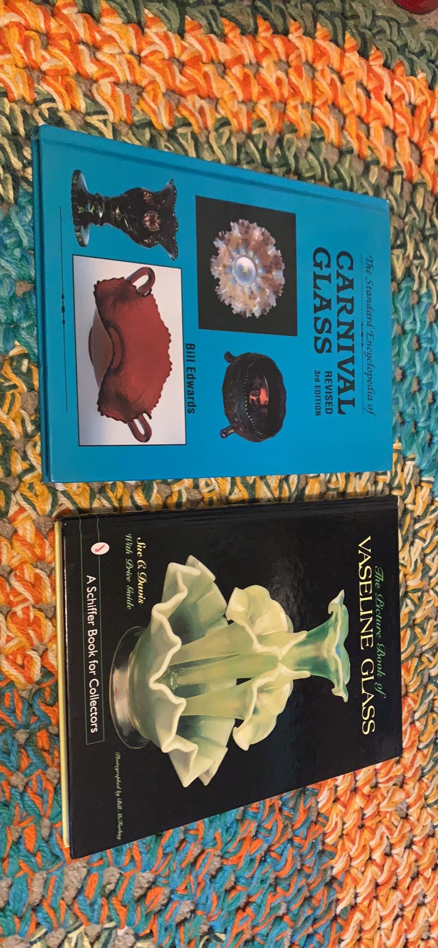 Vintage Carnival And Vaseline Glass Hardcover Books