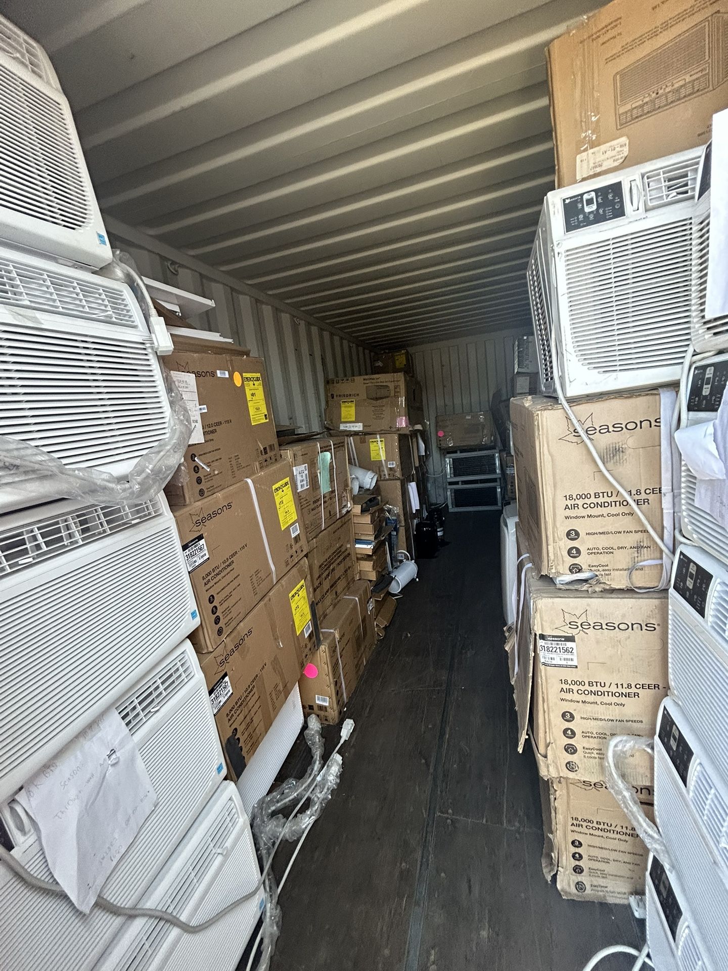 New AC Units – 6,000 to 25,000 BTU – With Warranty