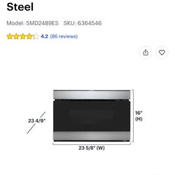 NEW NEVER USED SHARP 1.2 cuft SMART DRAWER MICROWAVE. 10/1/25