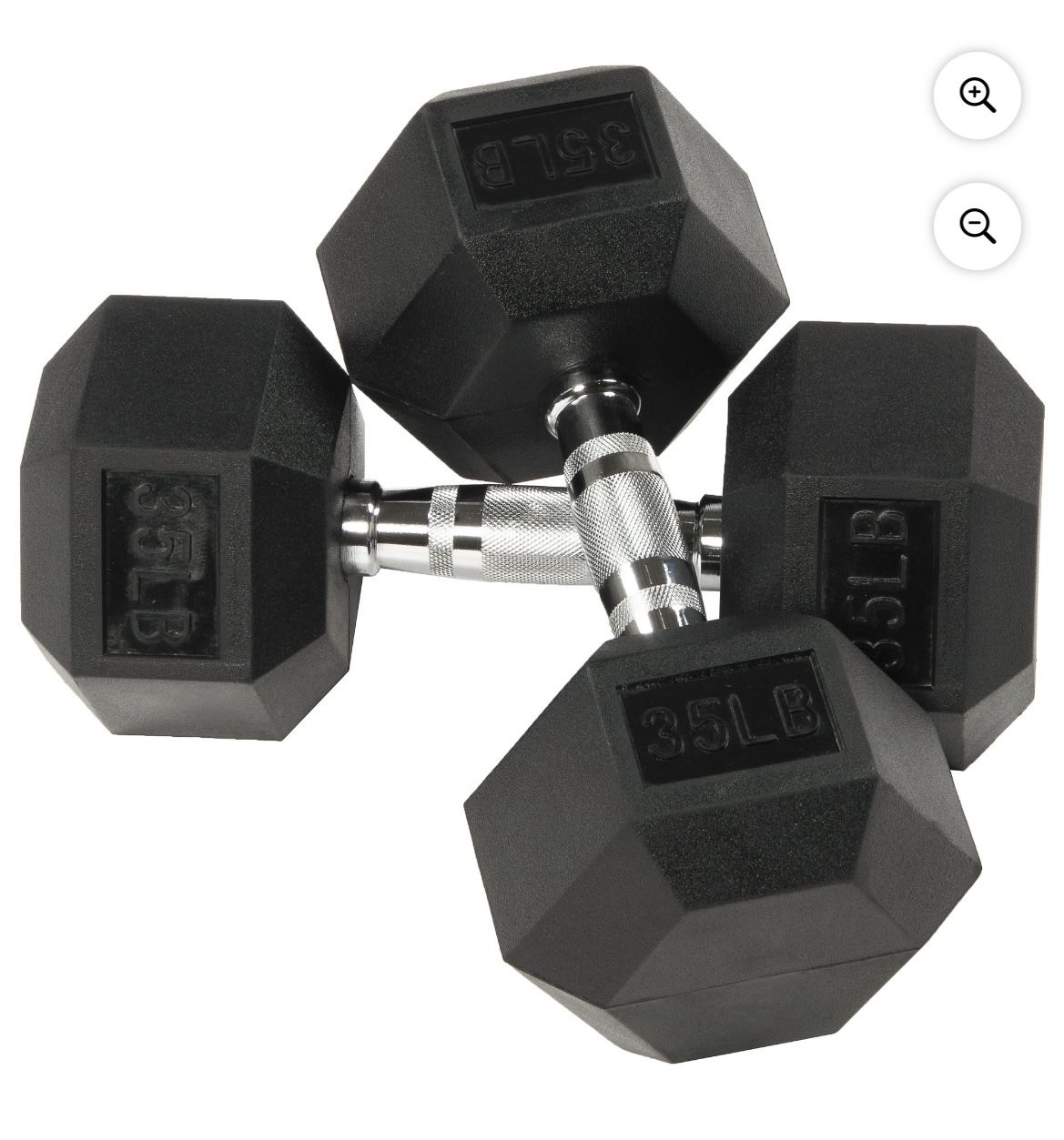 35lb Dumbbells- Pair, New