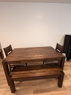 Macy's Avondale 6-Piece Dining Set — Table, 4 Chairs & Bench