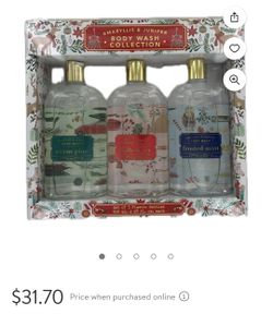 H+B Amaryllis and Juniper Body Wash, 3 Pack