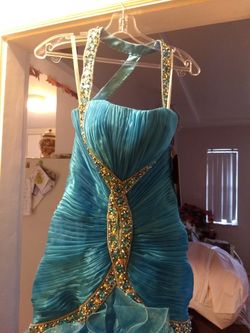 Blue dress