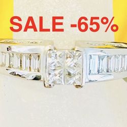 Diamond Ring Engagement NEW 1 CARAT NATURAL DIAMONDS 💎 LIQUIDATION SALE ❤️ -65% The Appraisal Is When Gold Was 1800 Today It’s $6000