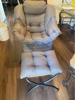Lazy Chair with Ottoman, sofa chair, silla de sofa