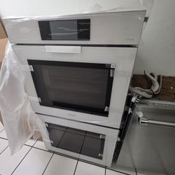30" SAMSUNG BESPOKE DOUBLE OVEN WHITE