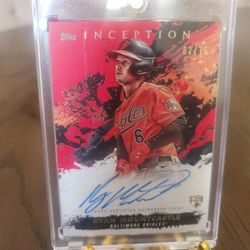 2021 Topps Inception Red /75 Ryan Mountcastle Rookie Auto RC Orioles